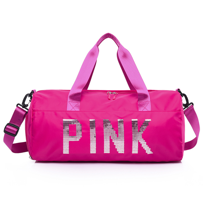 Fashion Pink Duffle Bag 