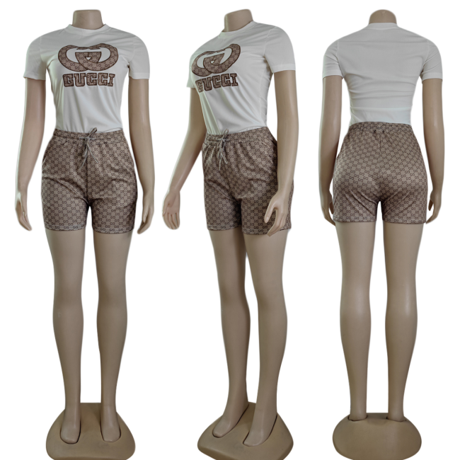 Fashion Women Shirts with Shorts Set #GUI
