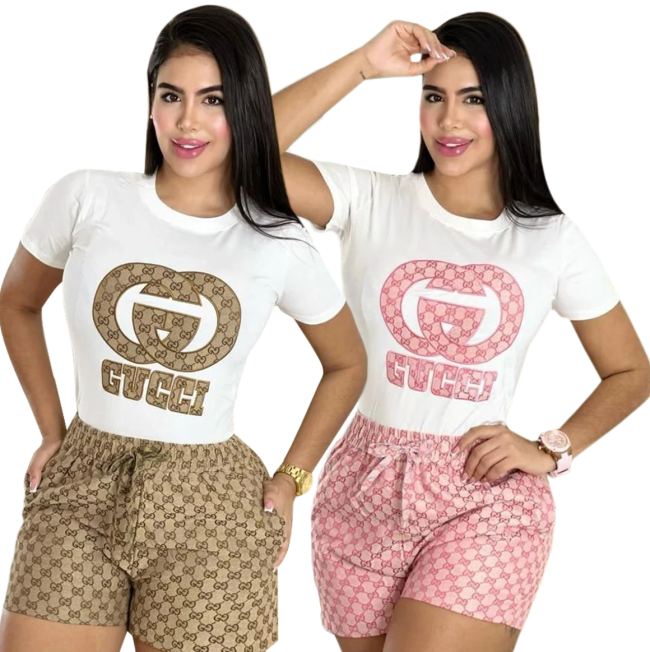 Fashion Women Shirts with Shorts Set #GUI