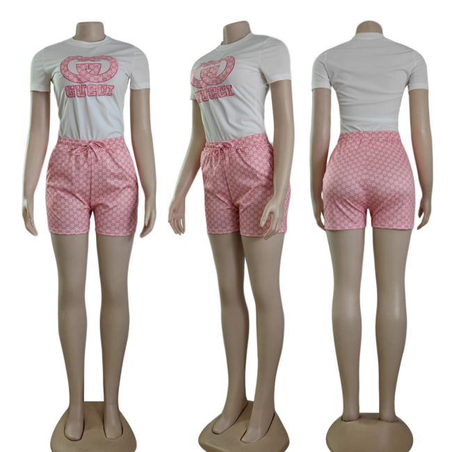 Fashion Women Shirts with Shorts Set #GUI