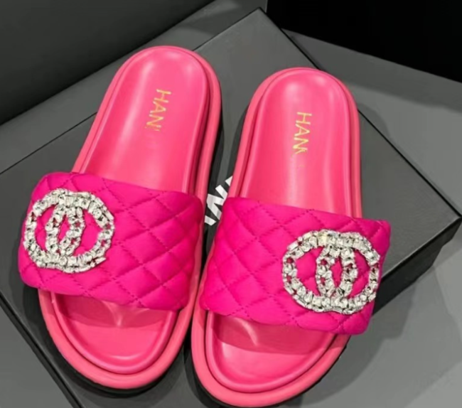 Women Fashion Slides with Box #CHN