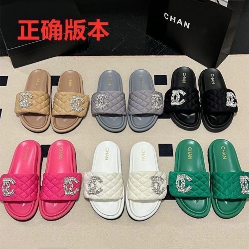 Women Fashion Slides with Box #CHN