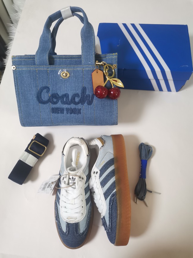 Fashion Shoes with Bag Set  With Cherry Chains   #COA