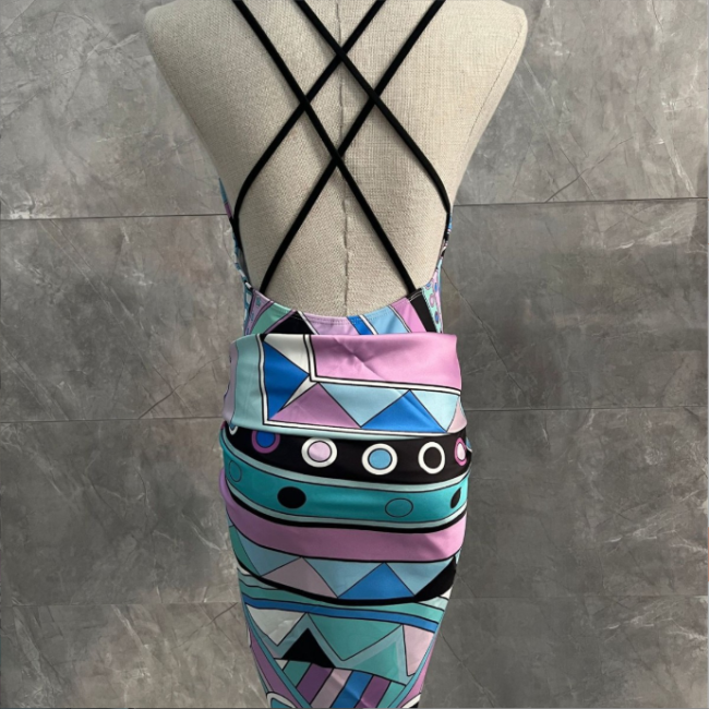 Fashion PUCCI swimsuit with Ribbon Set