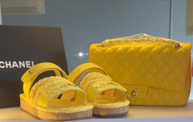 Fashion Slides with Bag Set #CHN