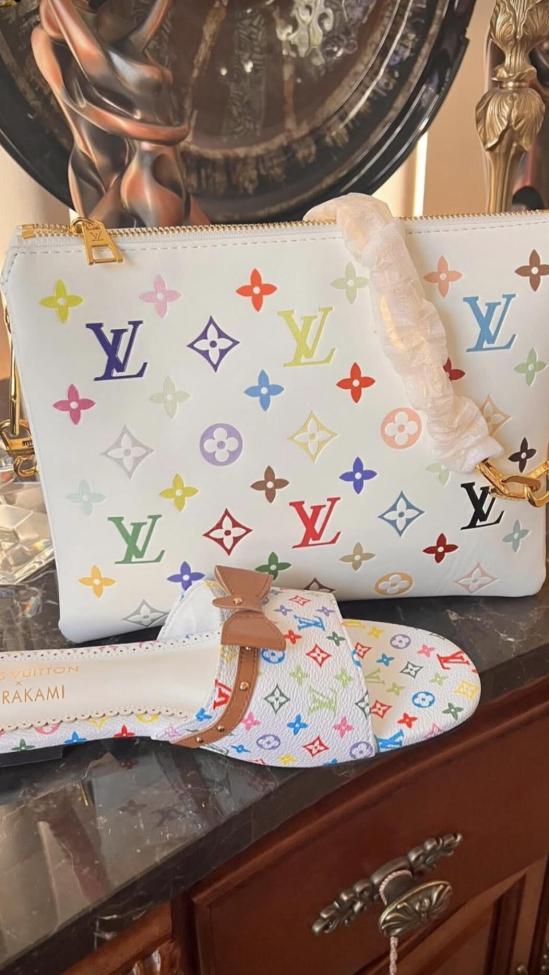 Fashion Slides with Bag Set #LOV