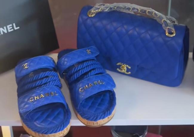 Fashion Slides with Bag Set #CHN