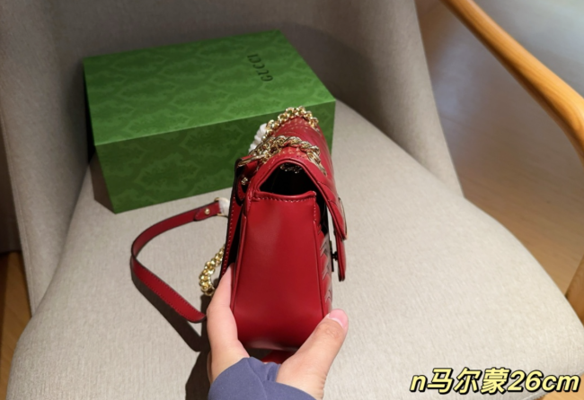 Burgundy Bag with Box #GUI