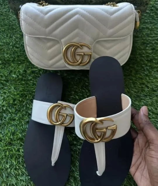 Fashion Slides with Bag Set #GUI