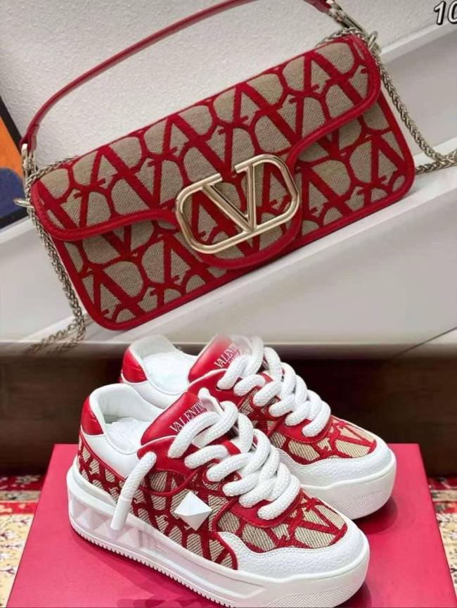 Fashion Shoes with Bag Set #VAL