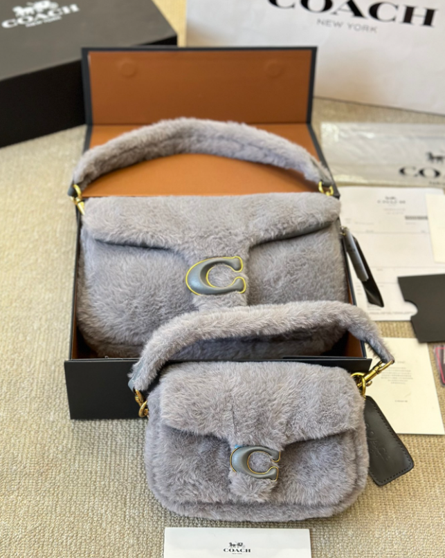 Tabby Furry Bag with Box #COA