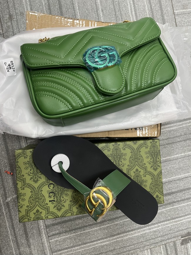 Fashion Slides with Bag Set #GUI