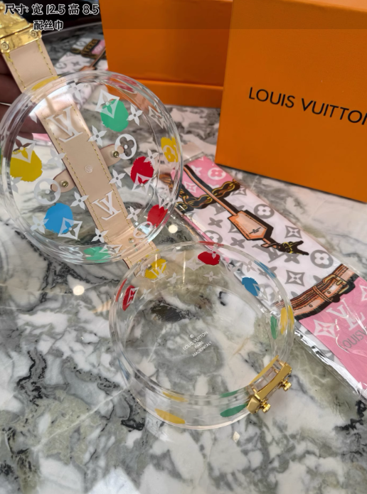 Fashion Transaperent Bag with Box #LOV