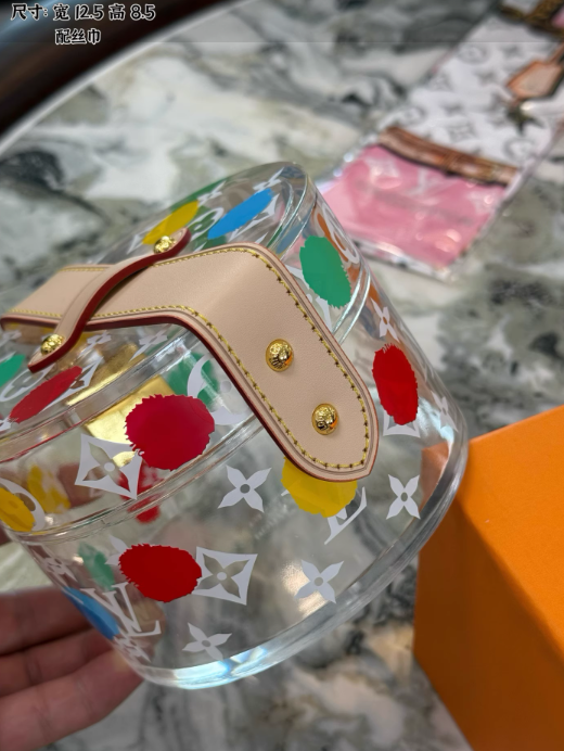 Fashion Transaperent Bag with Box #LOV