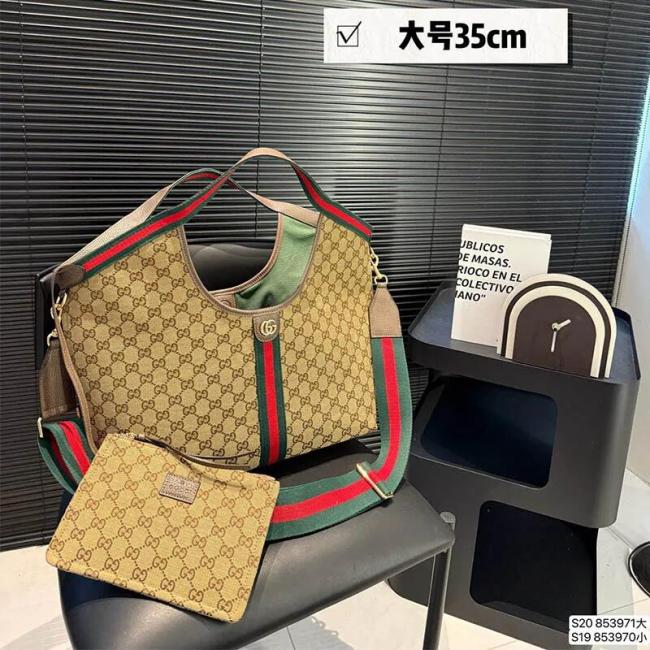  High quality fashion Tote bag size:29*25cm/35*30cm #GUI