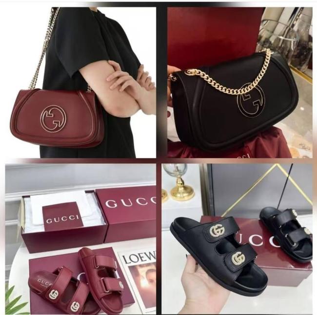 Fashion Sandals with Bag Set #GUI