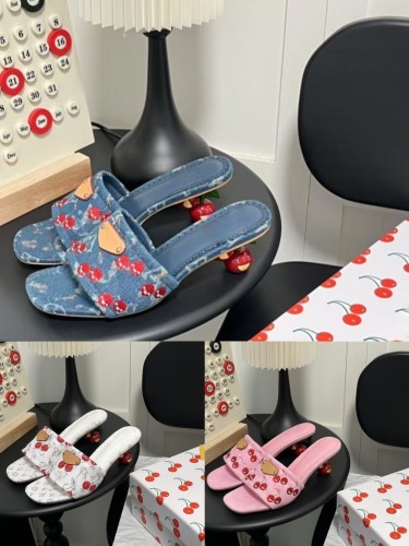 Quality Cherry Heels with Box #LOV