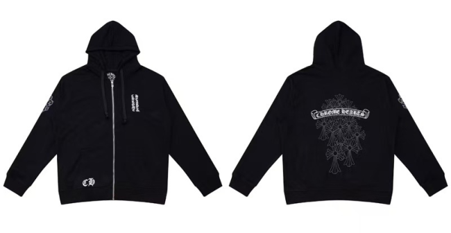 Fashion Chrome Heart  Jacket with Tags #NOO