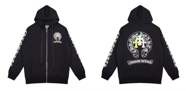 Fashion Chrome Heart  Jacket with Tags #NOO