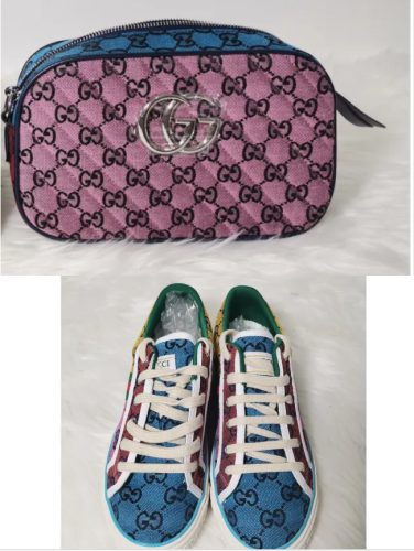 Designer Shoes and Purse Set with Box #GUI