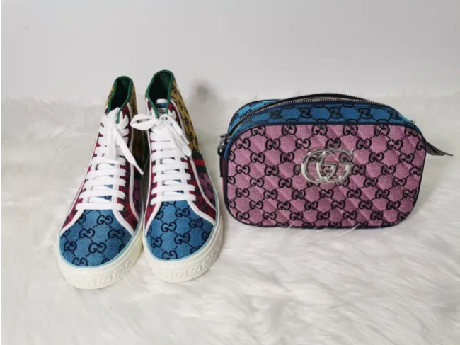 Designer Shoes and Purse Set with Box #GUI