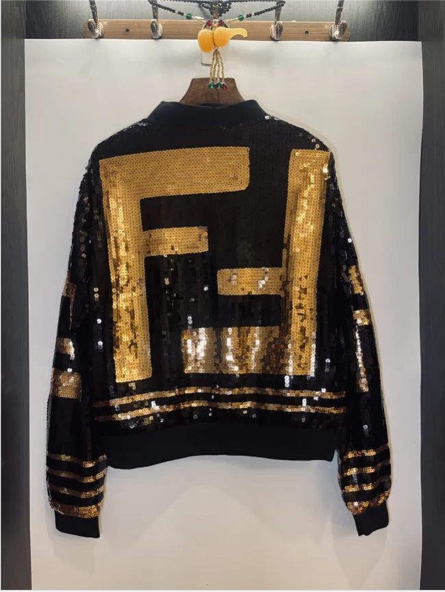 Long Sleeve Sequin Jacket