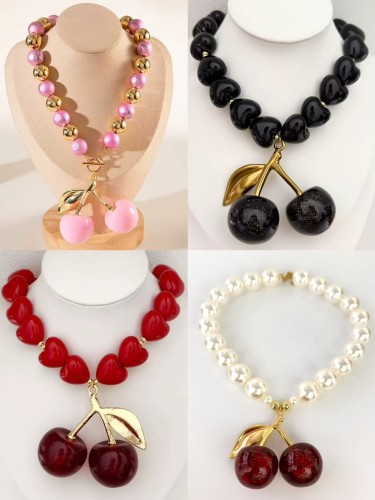 Fashion Cherry Necklace #NOO
