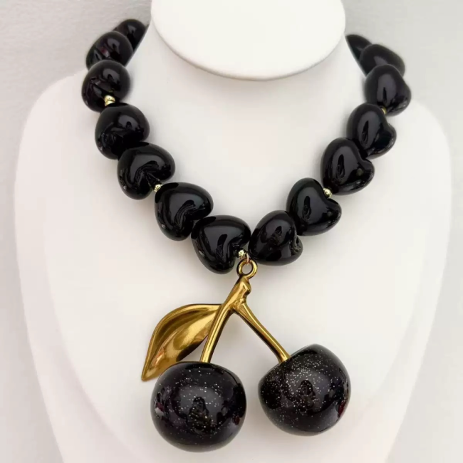 Fashion Cherry Necklace #NOO