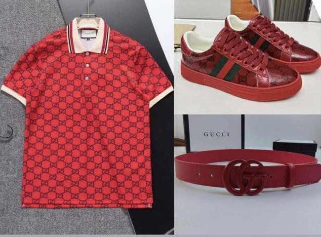 Men's Red 3 pcs Set #GUI