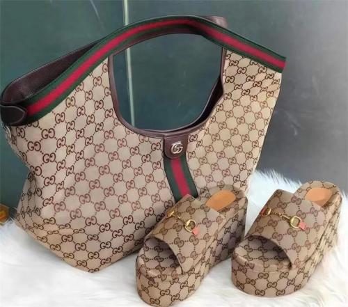 Fashion Slides with Bag Set #GUI