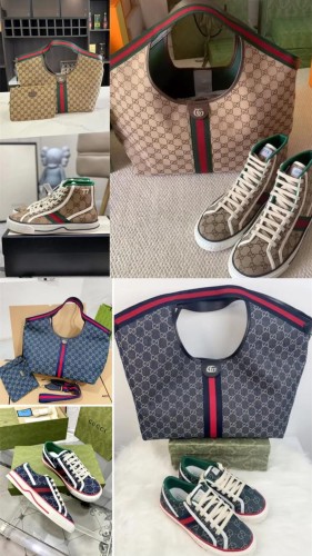 Fashion Shoes with Bag Set #GUI