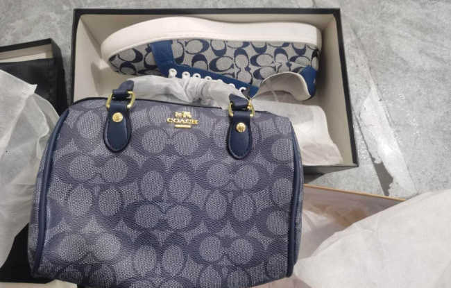 Fashion Shoes with Bag Set #COA