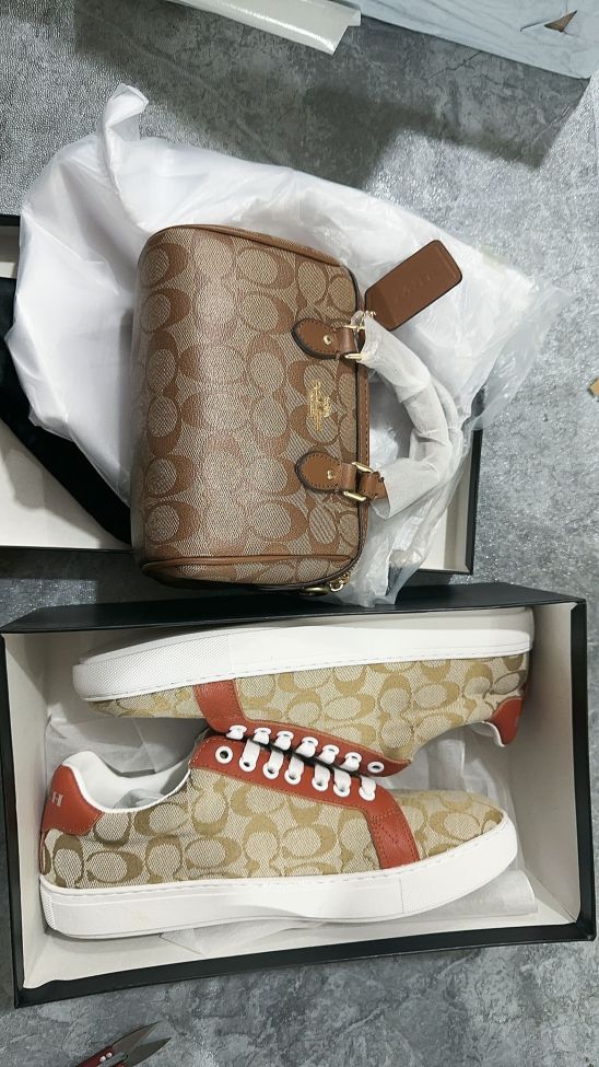 Fashion Shoes with Bag Set #COA