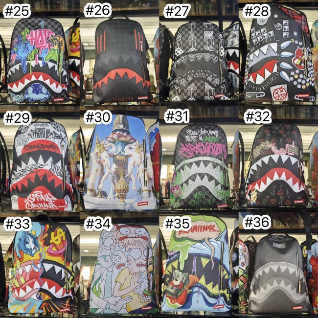 High Quality SprayGround BookBag with Tags #NOO