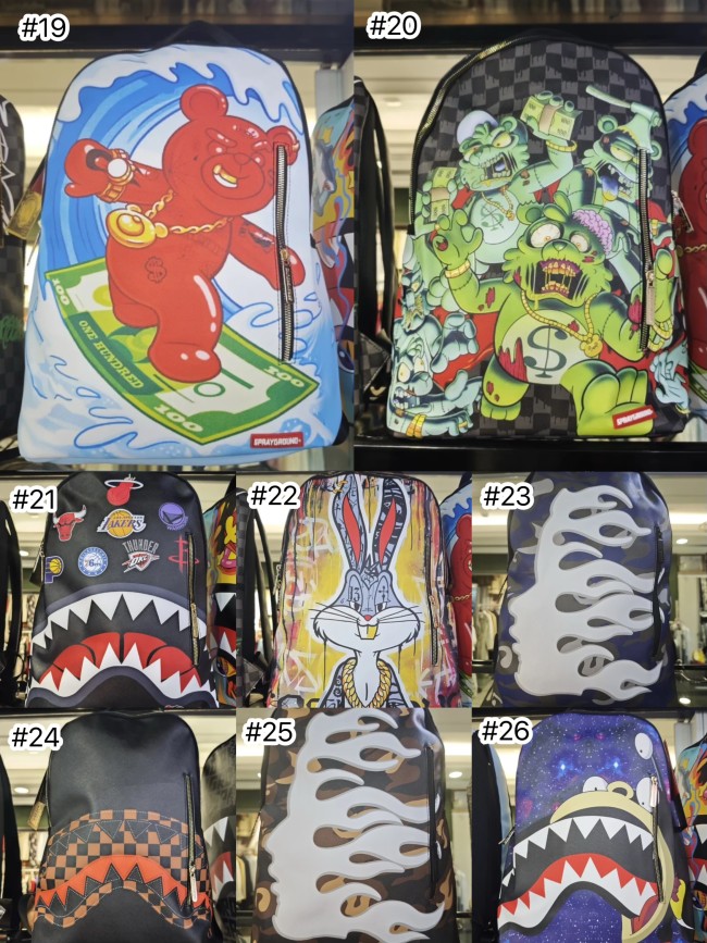  High Quality SprayGround BookBag with Tags #NOO