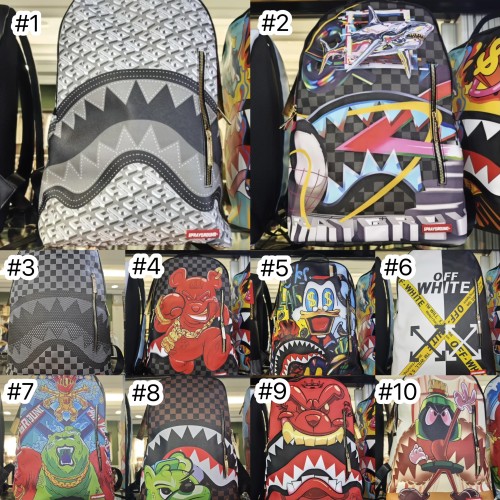  High Quality SprayGround BookBag with Tags #NOO