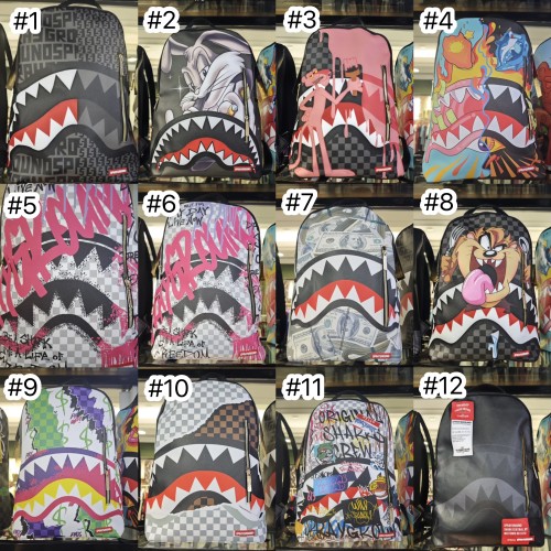 High Quality SprayGround BookBag with Tags #NOO