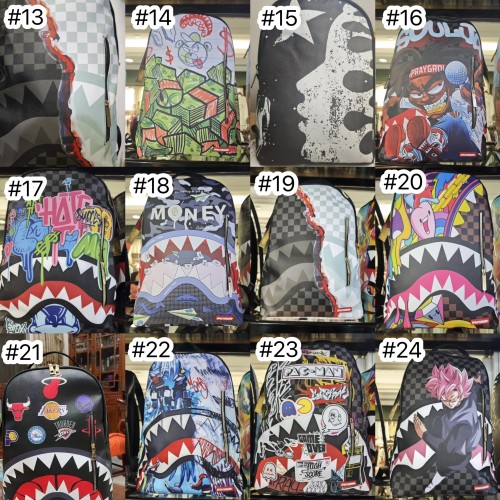 High Quality SprayGround BookBag with Tags #NOO