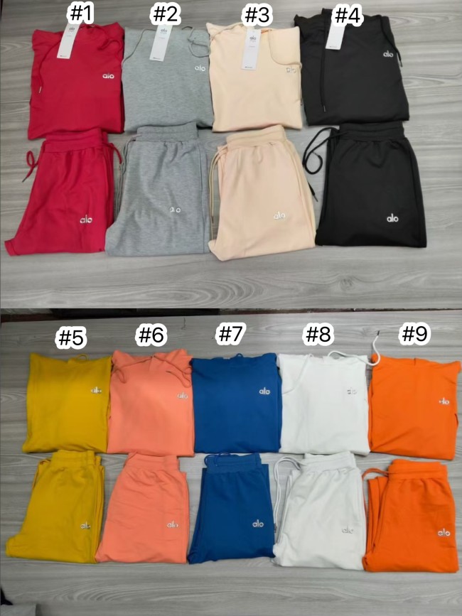 Fashion Alo Hoodie Set with Tags #ALO