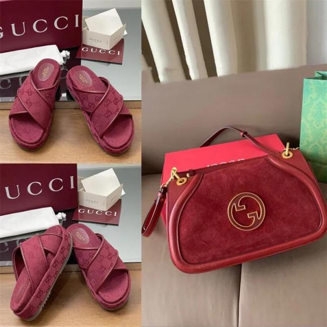  Fashion Slides with Bag Set #GUI