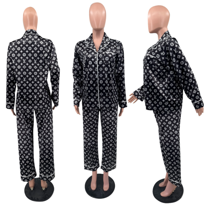 Fashion Long Sleeve Long Pants Pajamas #LOV #GUI