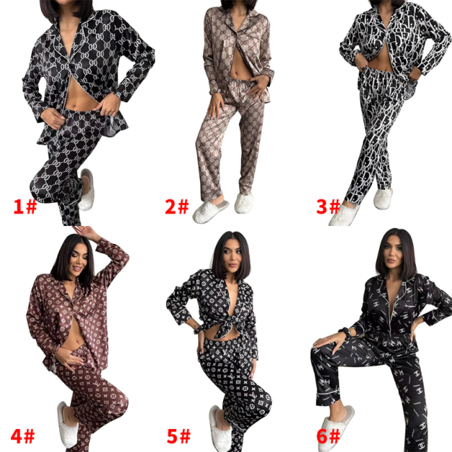 Fashion Long Sleeve Long Pants Pajamas #LOV #GUI