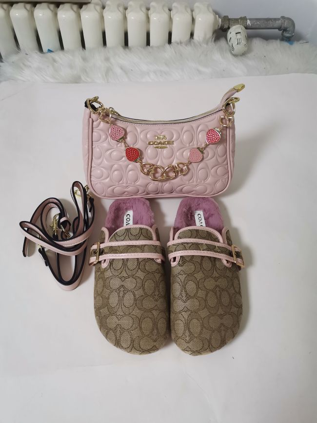 Fashion Shoes with Bag Set #COA