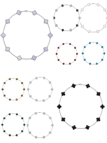 Quality Van Cleef Necklace with Box #NOO