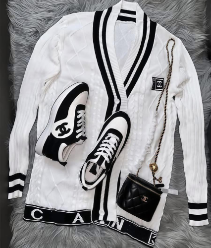 Fashion Cardigan With Shoes Set (No Bag) #CHN