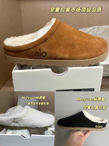 Fashion Alo Furry Slides with Box #ALO
