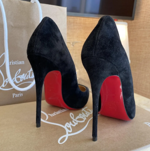 Suede CL Heels with Box