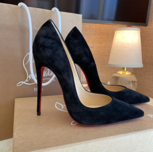 Suede CL Heels with Box