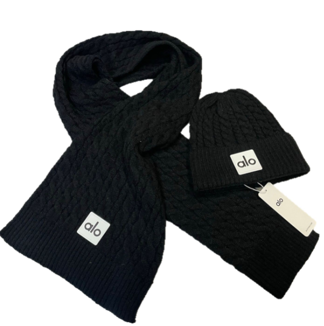 Fashion Alo Hat and Scarf Set #ALO