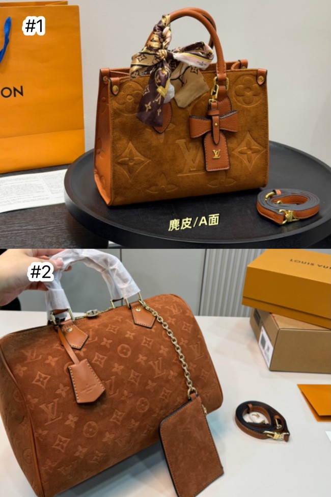 Women Fashion Suede Tote Bag No Box #LOV